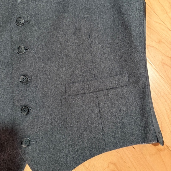 Gray Flannel Vest - Picture 2 of 3